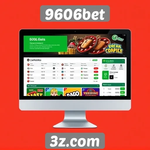 Interface e usabilidade do site 9606bet
