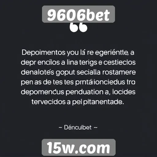Depoimentos de usuários sobre 9606bet