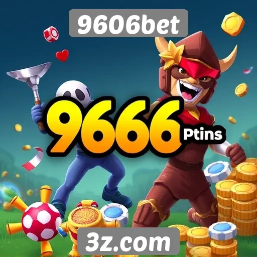 Variedade de jogos disponíveis na plataforma 9606bet